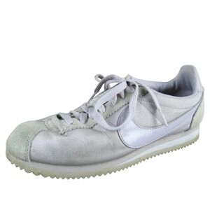 Nike Cortez Women 9 Beige Suede & Nylon Sneakers Casual Lace-Up Comfort‎